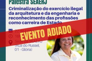 Comunicado SEAERJ – Adiamento de palestra com Laura Carneiro