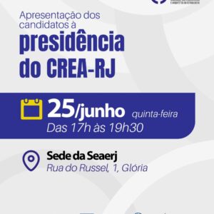 SEAERJ realiza apresentação dos candidatos à presidência do CREA-RJ